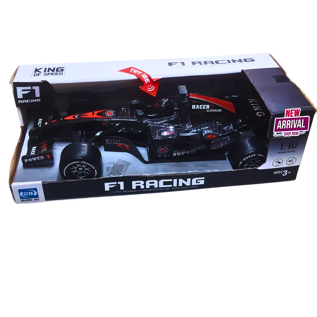 🏎️ F1 Racing Car Toy with Lights &amp; Music – 1:10 Scale Championship Model