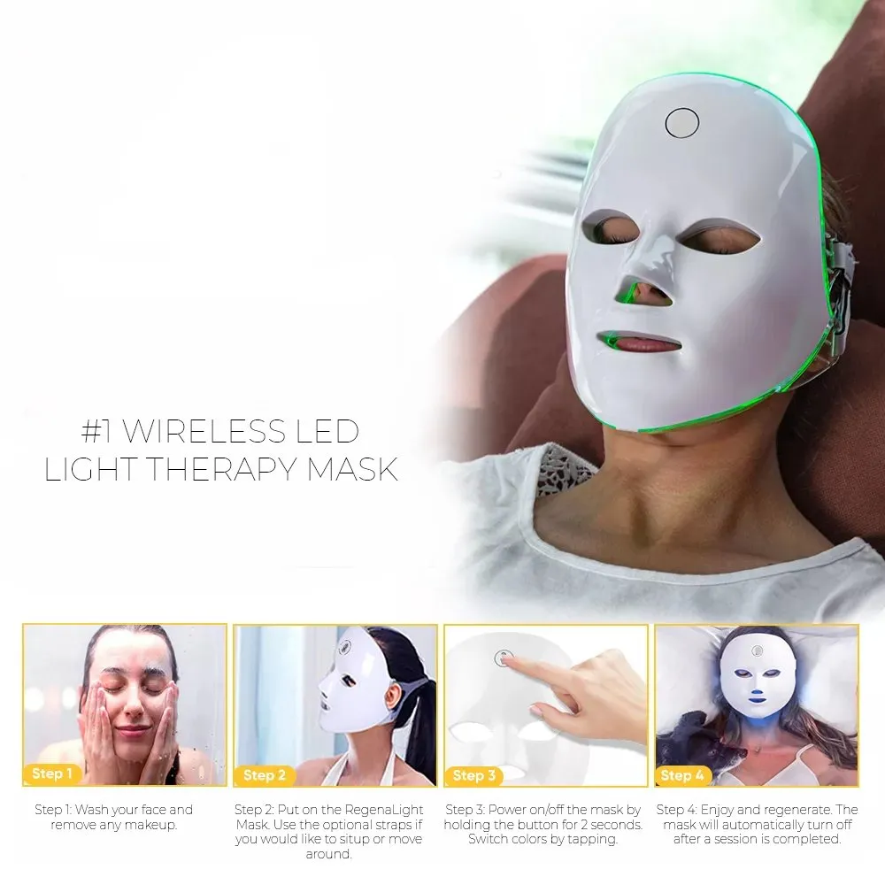 #1 Wireless Led Face Mask Therapy