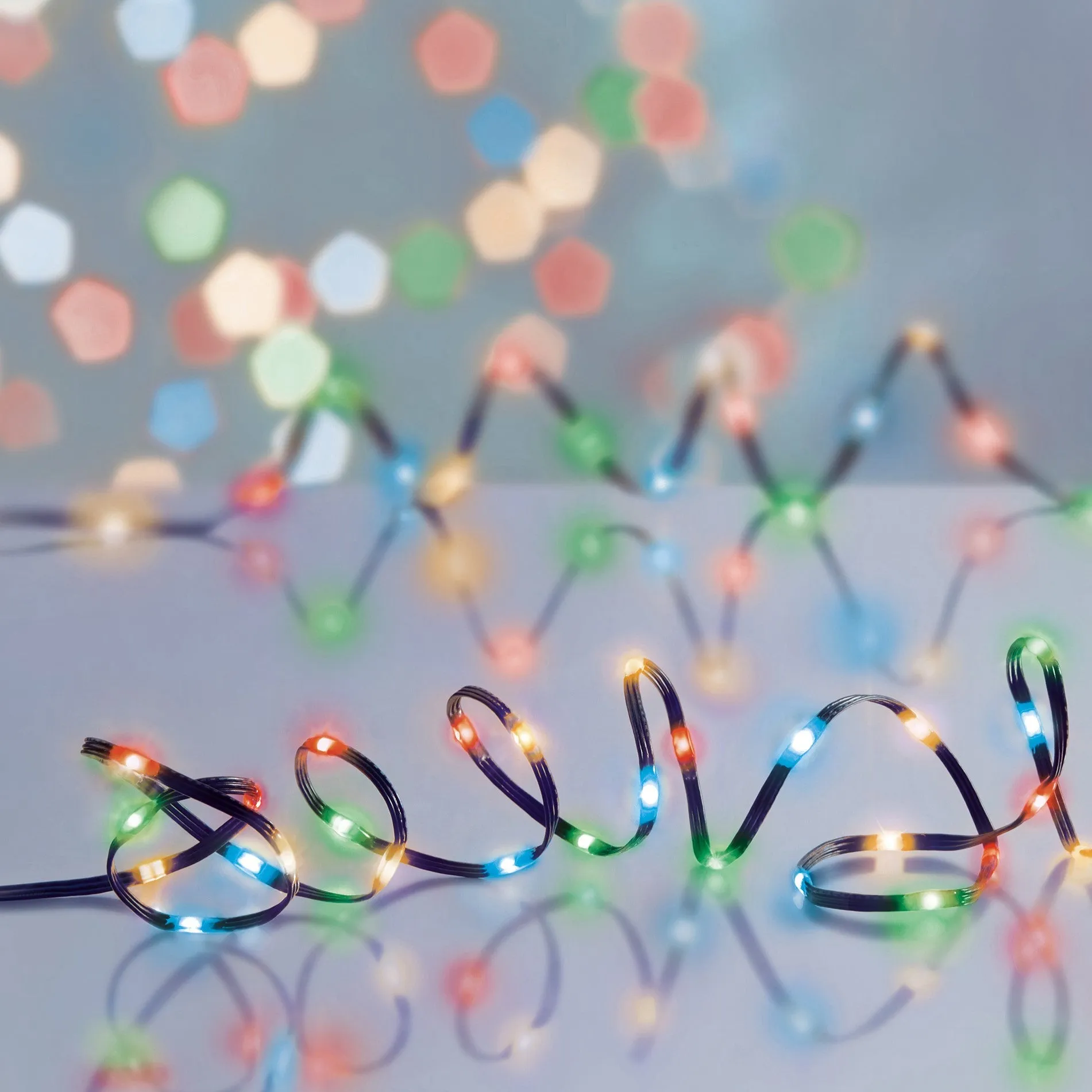 100L Battery Operated Soft Flexibright LED with Timer- Multi-Coloured