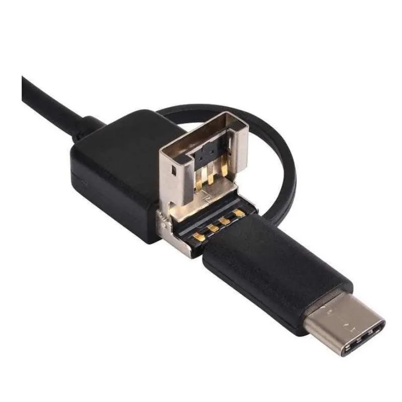 10M 3 In 1 Usb, Micro Usb And Type C Endoscope Ca-3