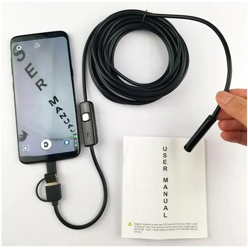 10M 3 In 1 Usb, Micro Usb And Type C Endoscope Ca-3