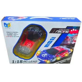 1:18 Super Captain Racing RC Car – High-Speed Remote Control Car with LED Lights | Rechargeable Toy Car for Kids