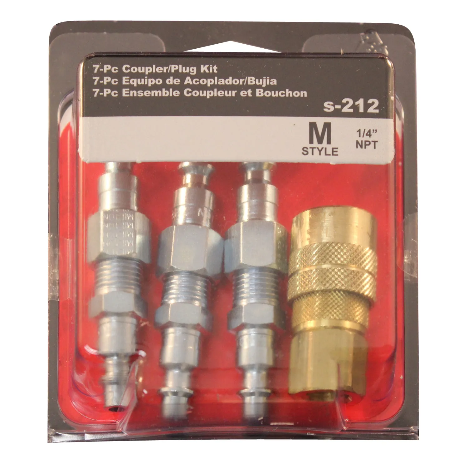 1/4" NPT M-STYLE® Coupler and Plug Kit (7-Piece)