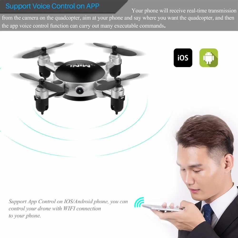 2.4G 4CH 6-Axis Gyro 360 Degree Roll Foldable RC Quadcopter with Camera