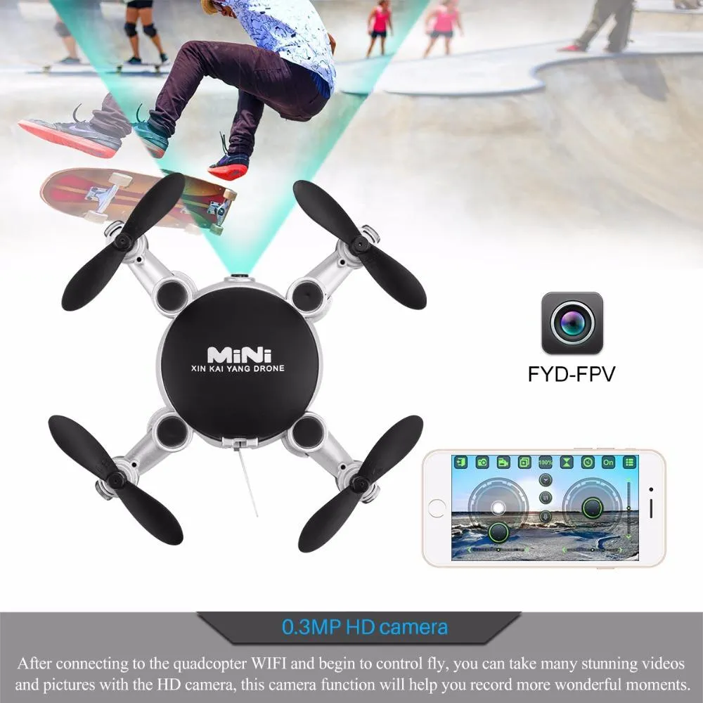 2.4G 4CH 6-Axis Gyro 360 Degree Roll Foldable RC Quadcopter with Camera