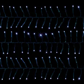 480 Multi Action LED Cluster Christmas Lights with Timer -White