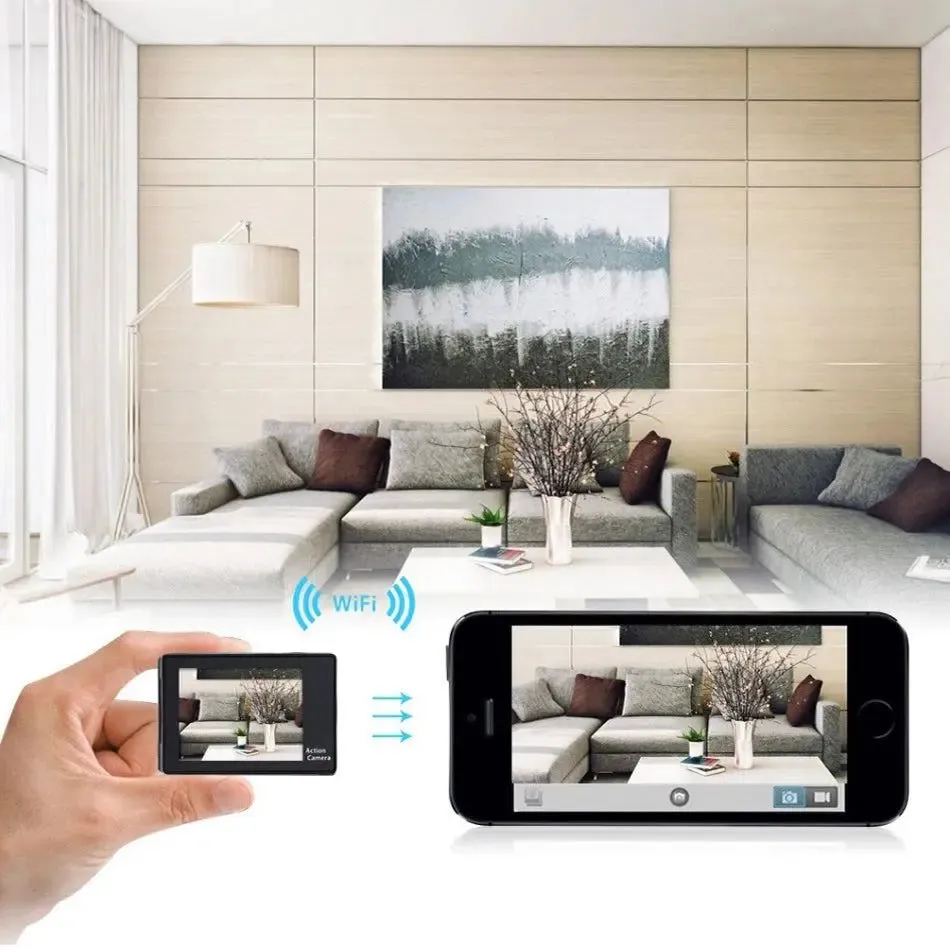 4K Action Pro Waterproof UHD Wi-Fi Camera with RF Remote and Accessories