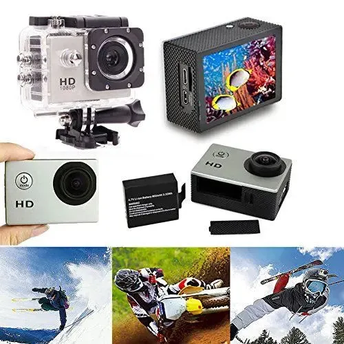 4K Action Pro Waterproof UHD Wi-Fi Camera with RF Remote and Accessories