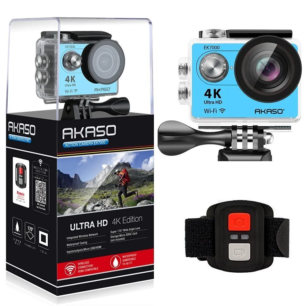 4K Ultra HD Waterproof 170 Degree Wide Angle camera