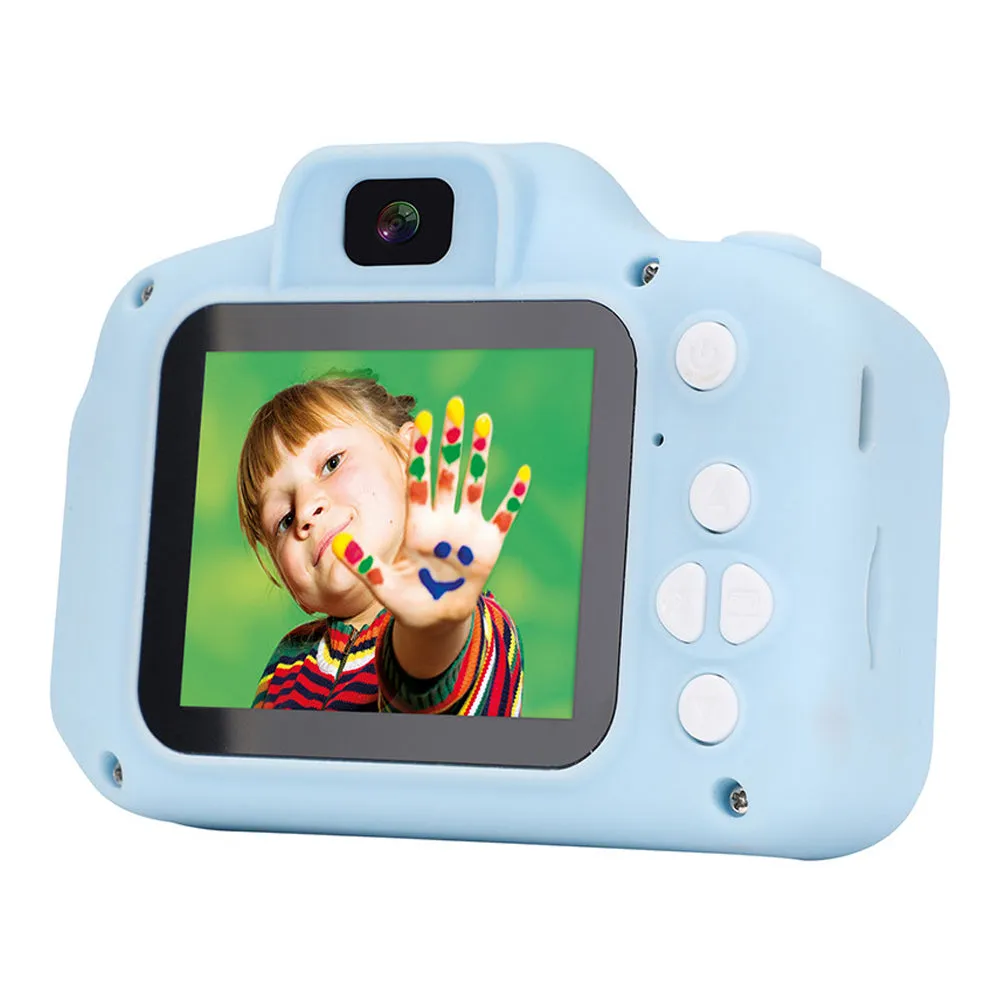 AGFAPHOTO Realikids Cam Mini (ARKCM) 12MP Digital Camera with CMOS Front / Rear Sensor, HD 720p Video Capture, 2" LCD Screen Display and Max 32GB Memory Storage Support for Point and Shoot Photo Video | Blue, Pink