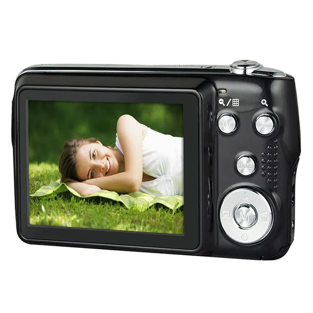 AGFAPHOTO Realishot (DC8200) 18MP Digital Camera with CMOS Sensor, FHD 1080p Video Capture, 8x Optical Zoom, 2.7" TFT Screen Display, Max 32GB Memory Storage Support for Photography Videography | Black, Blue, Pink, Purple, Red, Gray/Silver