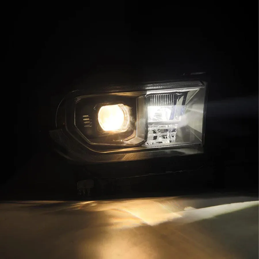 AlphaRex MK II PRO-Series Halogen Projector Headlights Black (Without Level Adjuster) | 2007-2013 Toyota Tundra