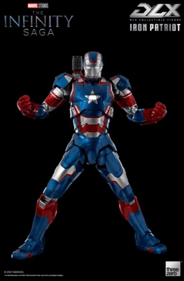 Avengers: Infinity Saga Iron Patriot DLX 1:12 Scale Action Figure by Threezero