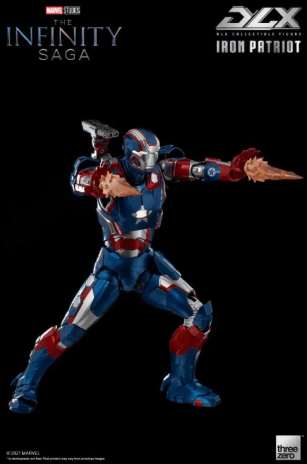 Avengers: Infinity Saga Iron Patriot DLX 1:12 Scale Action Figure by Threezero