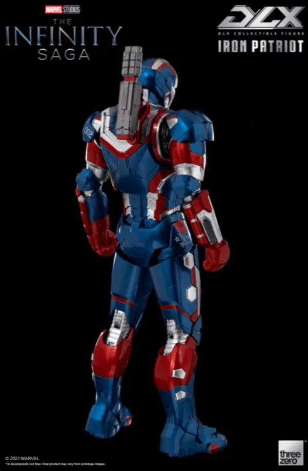 Avengers: Infinity Saga Iron Patriot DLX 1:12 Scale Action Figure by Threezero