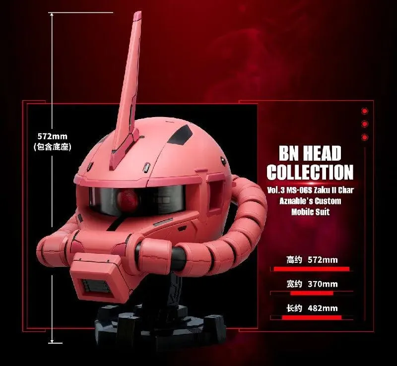 BN Head Collection Vol.3 MS-06S Zaku II [Char Aznable's Custom]