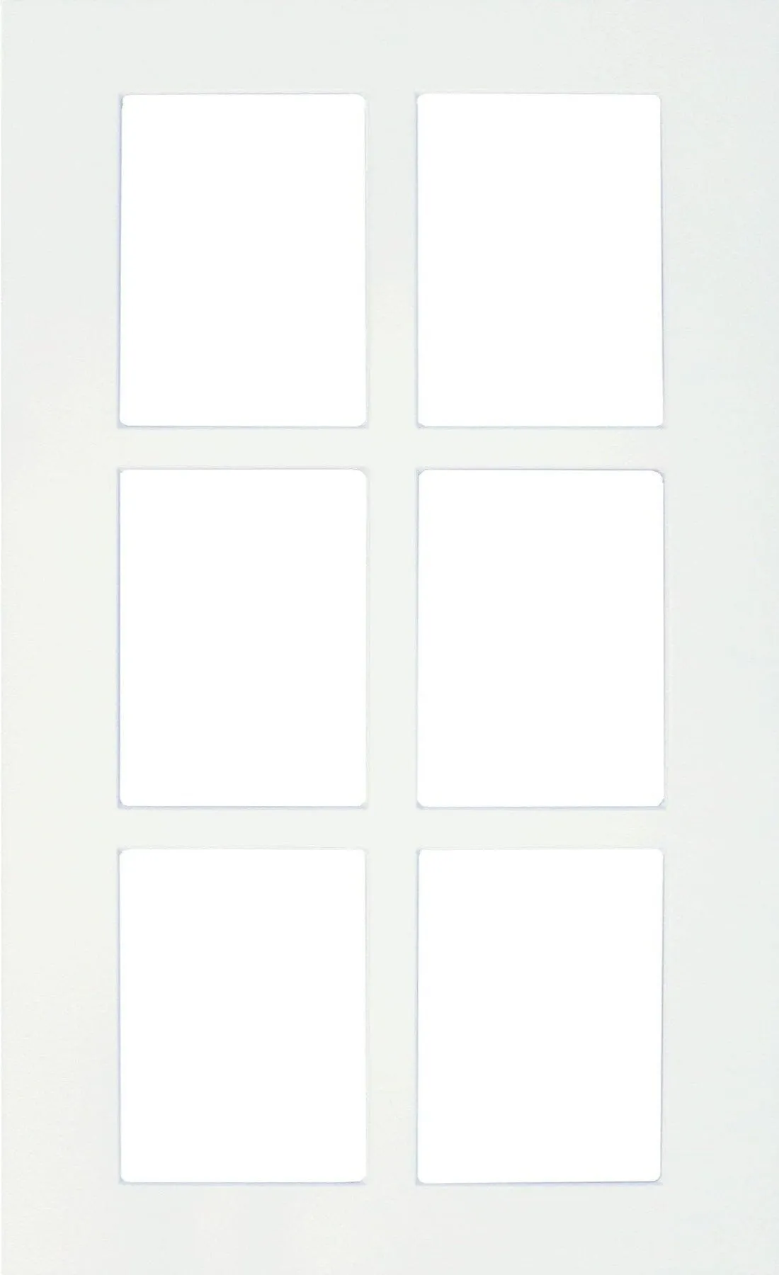 Boca Thermofoil Shaker Mullion Custom Cabinet Doors - 6 lite