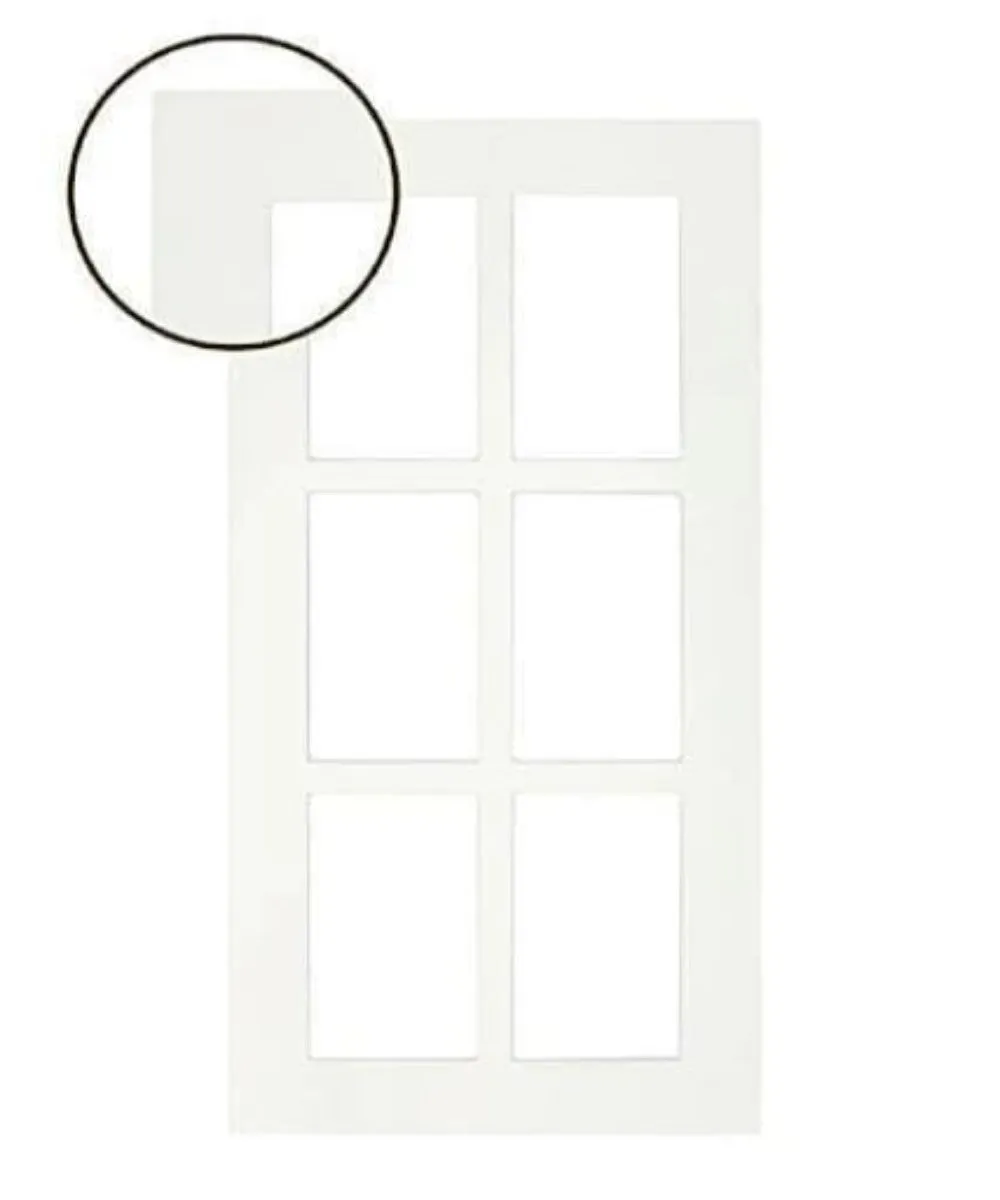 Boca Thermofoil Shaker Mullion Custom Cabinet Doors - 6 lite