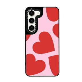 Bold Hearts Designer Samsung S23 Case Cover