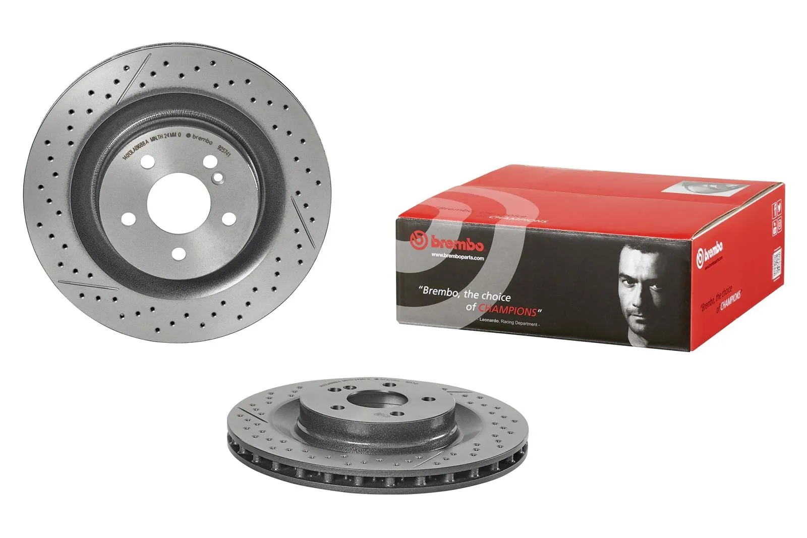 Brembo Disc Brake Pad and Rotor Kits KT04323