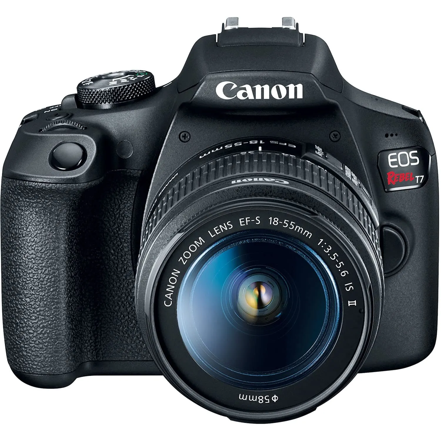 Canon EOS Rebel T7 DSLR Camera Bundle w/ Canon EF-S 18-55mm f/3.5-5.6 is II Lens   2pc SanDisk 64GB Memory Cards, Wide Angle Lens, Telephoto Lens, 3pc Filter Kit   Accessory Kit