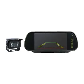 CCTV TV Kit 7" Mirror Monitor Colour TFT I/R w/sound 12/24V Bx1