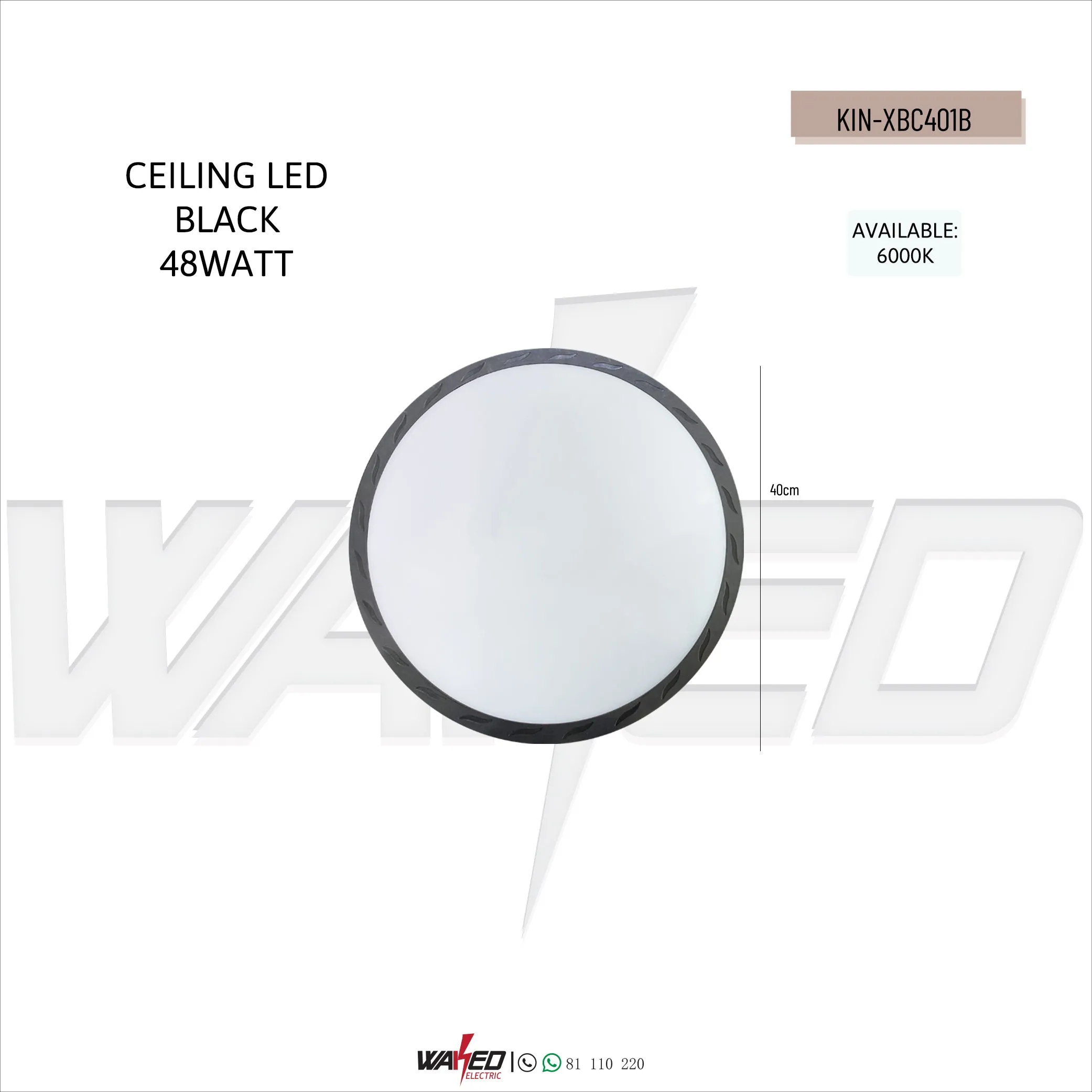 CEILING LED - ROUND - Black