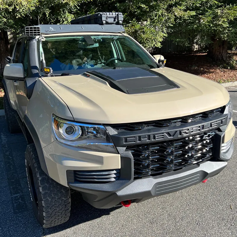 Chevrolet Colorado ZR2 Lensun 45W 12V Hood Flexible Solar Panel