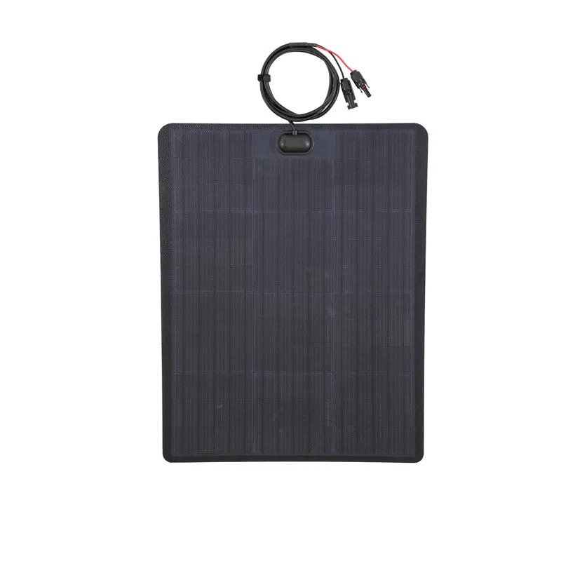 Chevrolet Silverado 2500 3500 with Scoop (2016-Present) Lensun 60W Hood Flexible Solar Panel