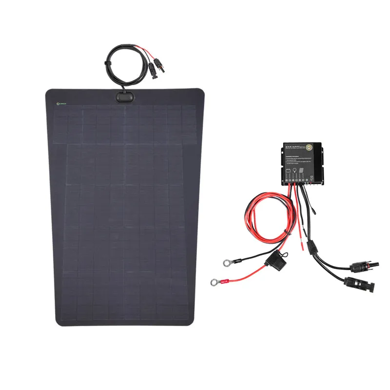 Chevrolet Silverado 2500HD 3500HD (2007-2014) Lensun 75W Hood Flexible Solar Panel
