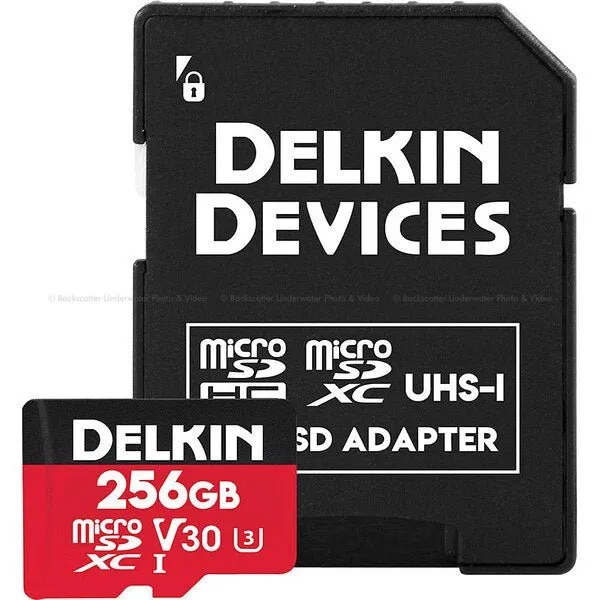 Delkin Devices 256gb Select microSD 660X UHS-I V30 Memory Card