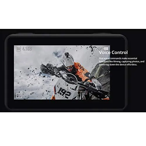 DJI Osmo Action - 4K Action Cam 12MP Digital Camera with 2 Displays 36ft Underwater Waterproof WiFi HDR Video 145° Angle, Black