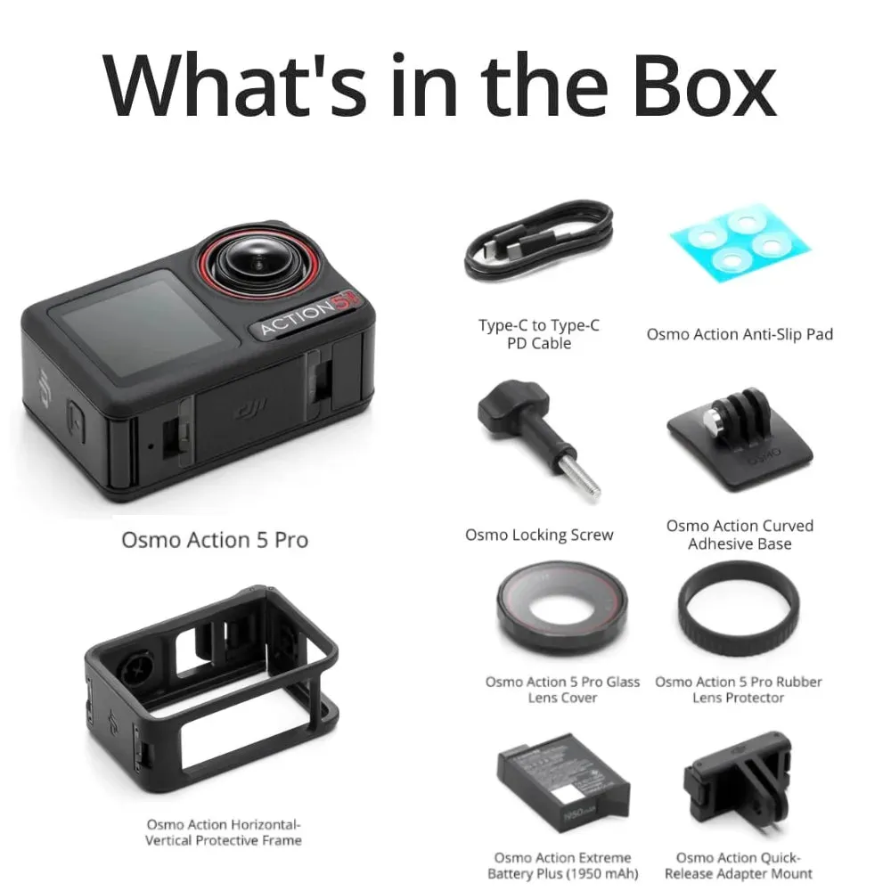 DJI Osmo Action 5 Pro 360° HorizonSteady Dual DJI Microphone Direct Connection DJI Osmo Original Brand New In Stock