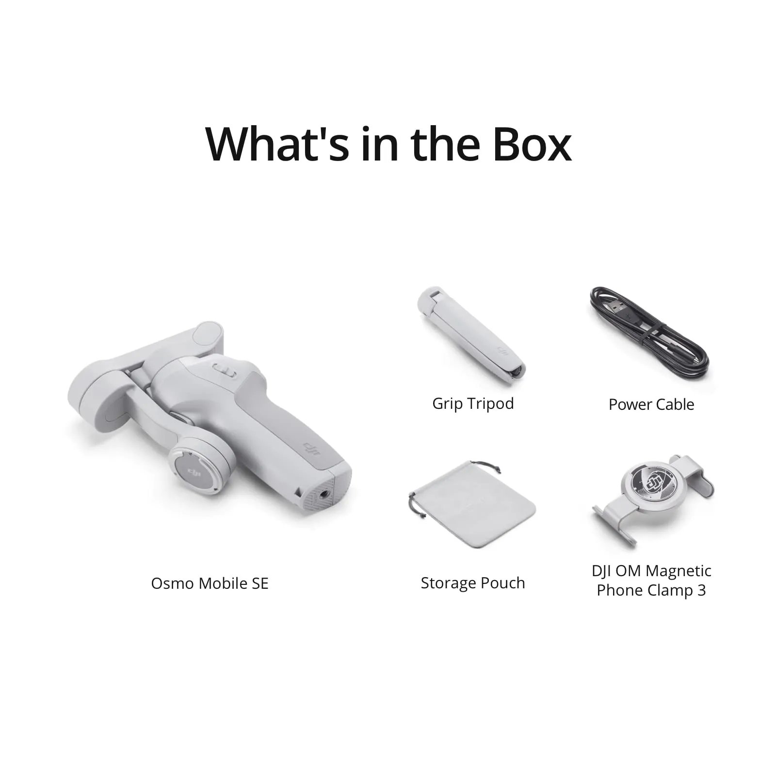 DJI OSMO Mobile SE Intelligent Gimbal, 3-Axis Phone Gimbal, Android and iPhone Gimbal, Vlogging Stabilizer YouTube and TikTok Videos, UAE Version with Official Warranty Support