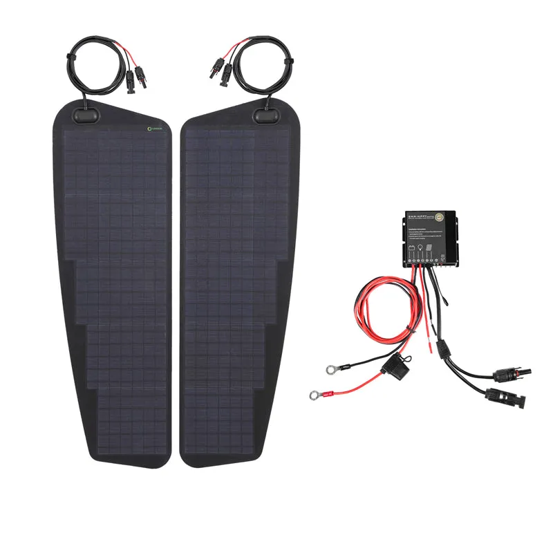 Dodge Ram HD 4th Gen (2010-2018) Lensun 70W Hood Flexible Solar Panel