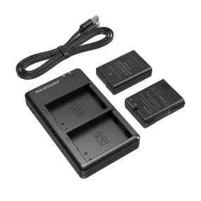 EN-EL14 Battery Charger & 2-Pack Rechargeable Li-ion Batteries