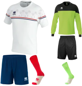 ERREA DIAMANTIS SS KIT BUNDLE WHITE RED NAVY