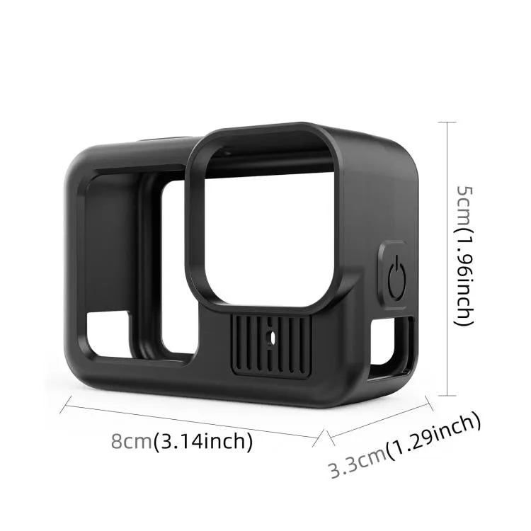 For GoPro HERO13 Black PULUZ Silicone Protective Case Side Interface Cover with Wrist Strap & Lens Cover