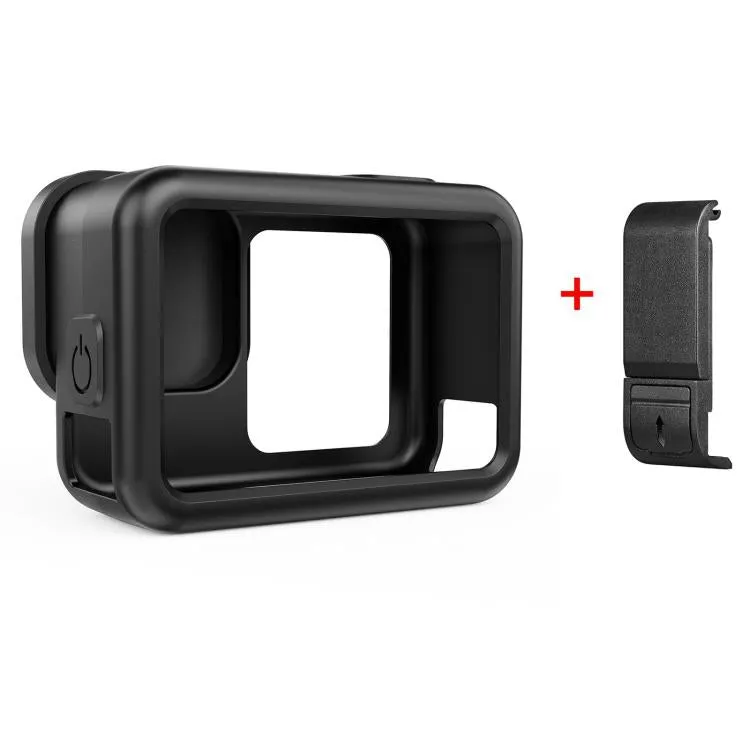 For GoPro HERO13 Black PULUZ Silicone Protective Case Side Interface Cover with Wrist Strap & Lens Cover