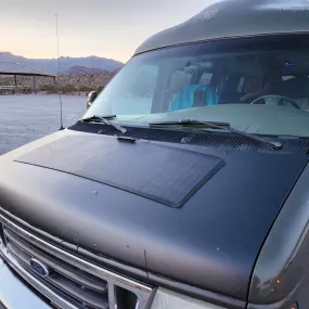 Ford Econoline E150 E250 E350 E450 Van(1992-2008) Lensun 75W Hood Solar Panel