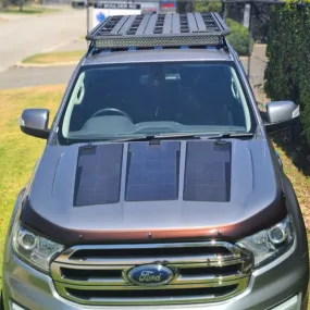 Ford Ranger T6 PX (2015–2022) Lensun 115W Bonnet Flexible Solar Panel