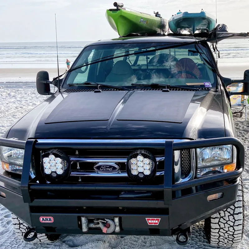 Ford Super Duty 1st Gen(1999-2007) F250 Lensun 140W Hood Flexible Solar Panel
