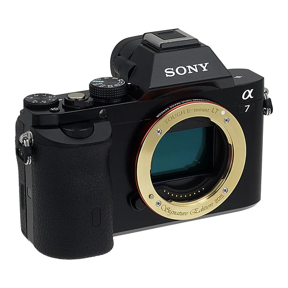 Fotodiox Pro TOUGH E-Mount - Signature Gold Edition - Light Tight Replacement Lens Mount for Sony E-mount Cameras