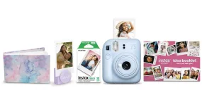 FUJIFILM INSTAX MINI 12 Instant Film Holiday Camera Bundle (Pastel Blue)