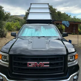 GMC Sierra 1500 (2014–2019) Lensun 115W 12V Hood Flexible Solar Panel