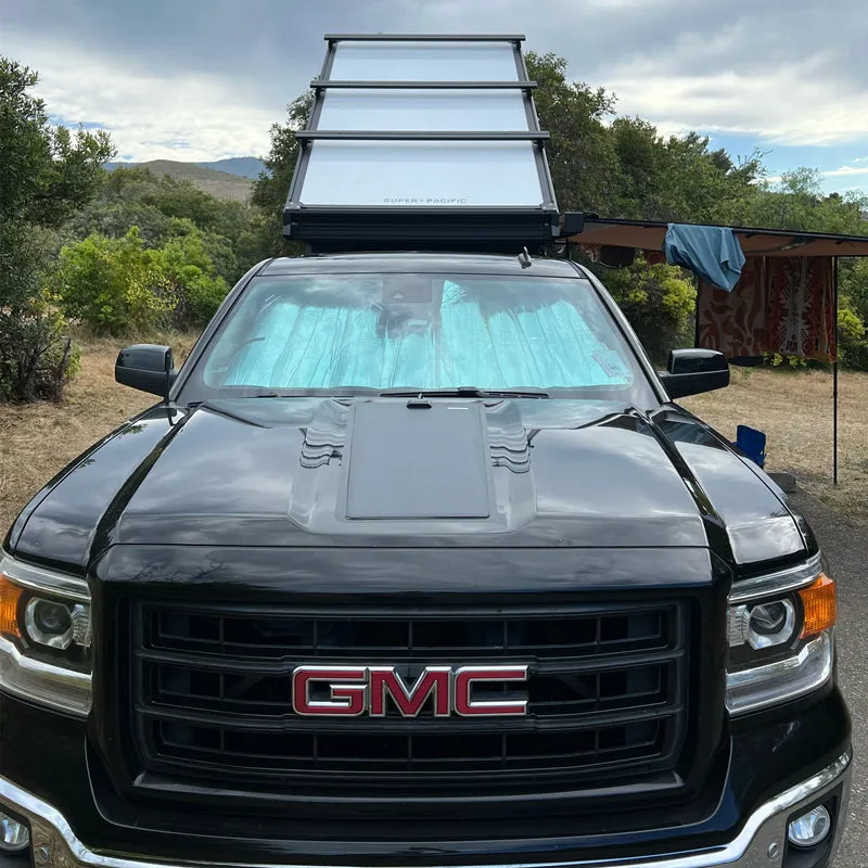 GMC Sierra 1500 (2014–2019) Lensun 115W 12V Hood Flexible Solar Panel