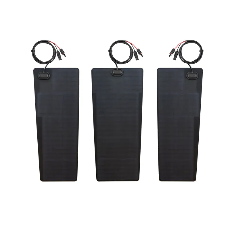 GMC Sierra 1500 (2014–2019) Lensun 115W 12V Hood Flexible Solar Panel