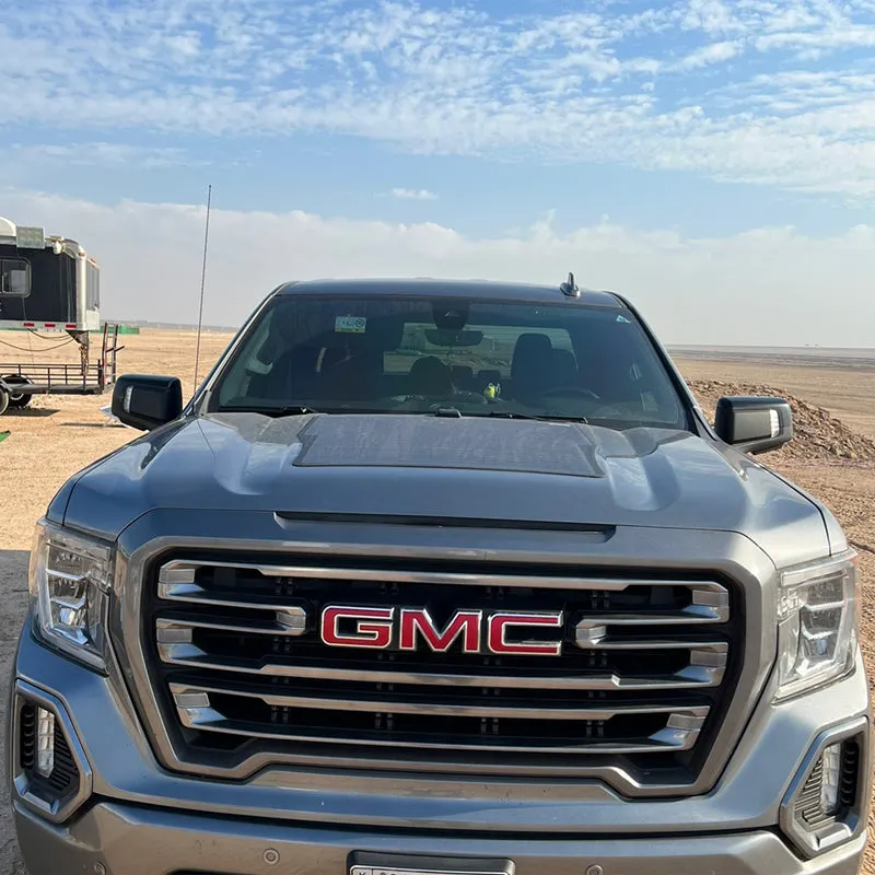 GMC Sierra 1500 (2019-2022) Lensun 85W 12V Hood Flexble Solar Panel