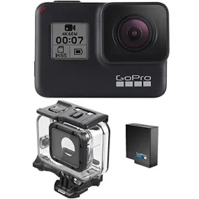 GoPro HERO7 Black   Extra Battery   Super Suit Dive Housing Case - E-Commerce Packaging - Waterproof Digital Action Camera with Touch Screen 4K HD Video 12MP Photos Live Streaming Stabilization