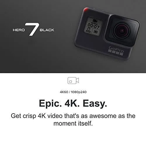 GoPro HERO7 Black   Extra Battery   Super Suit Dive Housing Case - E-Commerce Packaging - Waterproof Digital Action Camera with Touch Screen 4K HD Video 12MP Photos Live Streaming Stabilization